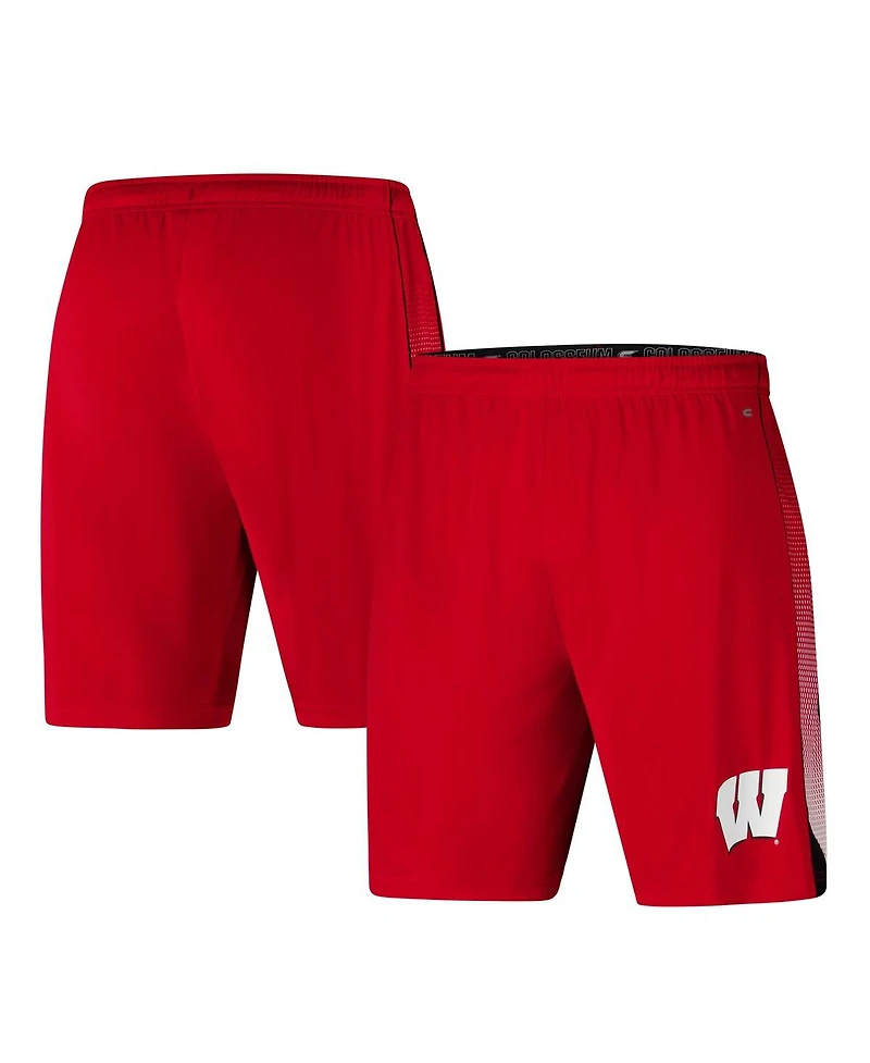 Colosseum Men's Red Wisconsin Badgers Online Shorts