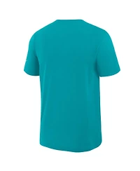 Nike Men's Aqua Miami Dolphins Left End Run Slub Performance T-Shirt