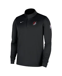 Nike Men's Black Portland Trail Blazers 2025/26 Authentic Coaches Quarter-Zip Pullover Jacket