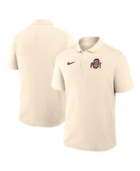 Nike Men's Tan Ohio State Buckeyes Primary Logo Victory Performance Polo Shirt