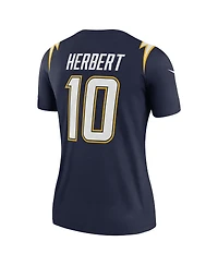 Nike Women's Justin Herbert Navy Los Angeles Chargers Alternate Super Legend Player Performance Top