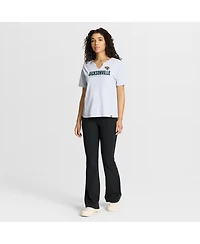 Fanatics Women's White Jacksonville Jaguars Redzone Slub Boxy T-Shirt