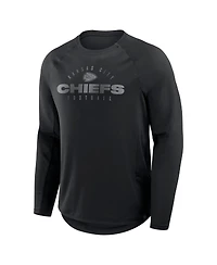 Fanatics Men's Black Kansas City Chiefs Coverage Scheme Long Sleeve T-Shirt