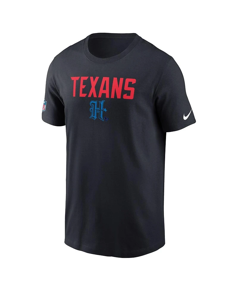 Nike Men's Navy Houston Texans Alt Pack Onside Conversion Performance T-Shirt