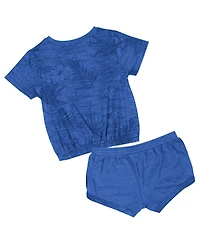 Colosseum Toddler 2-Piece Royal Kansas Jayhawks Fern T-Shirt and Shorts Set