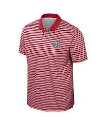 Colosseum Men's Crimson Washington State Cougars Striped Polo Shirt
