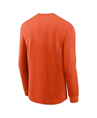 Nike Men's Orange Clemson Tigers 2025 Sideline Performance Long Sleeve T-Shirt