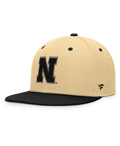 Fanatics Men's Khaki/Black Nebraska Huskers Balance Fitted Hat