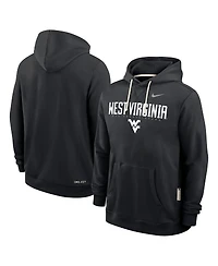 Nike Men's Black West Virginia Mountaineers 2025 Sideline Performance Pullover Hoodie