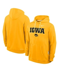 Nike Men's Gold Iowa Hawkeyes 2025 Sideline Performance Pullover Hoodie