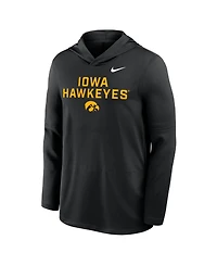 Nike Men's Iowa Hawkeyes 2025 Sideline Performance Long Sleeve Hoodie T-Shirt