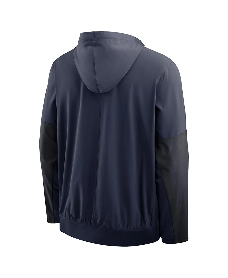 Nike Men's Navy Michigan Wolverines Anorak Half-Zip Hoodie Jacket