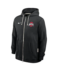 Nike Men's Black Ohio State Buckeyes 2025 Sideline Performance Full-Zip Hoodie