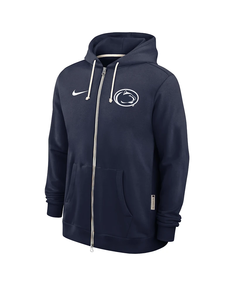 Nike Men's Navy Penn State Nittany Lions 2025 Sideline Performance Full-Zip Hoodie