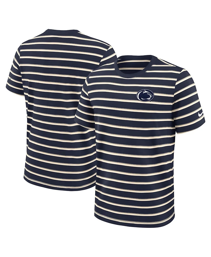 Nike Men's Navy Penn State Nittany Lions Athletic Prep Legacy Summit Stripe T-Shirt