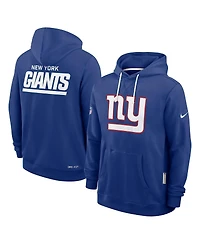 Nike Men's Royal New York Giants Sideline Standard Issue Initial Home Dri-fit Hoodie