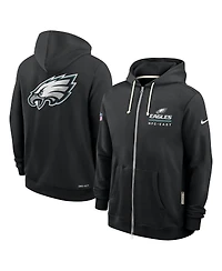 Nike Men's Black Philadelphia Eagles Sideline Utility Player Performance Full-Zip Hoodie