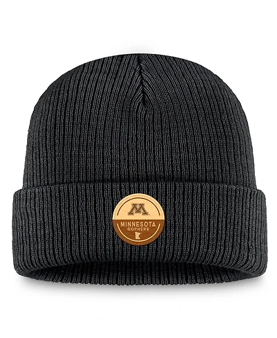 Top of the World Men's Black Minnesota Golden Gophers Uroot4 Patch Cuffed Knit Hat