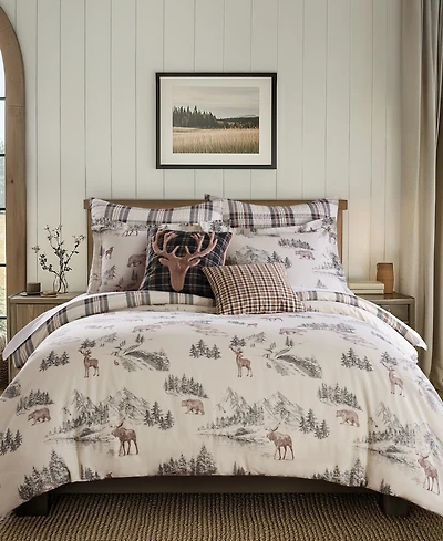 Levtex Home Lodge Toile Reversible 3-Pc. Duvet Cover Set