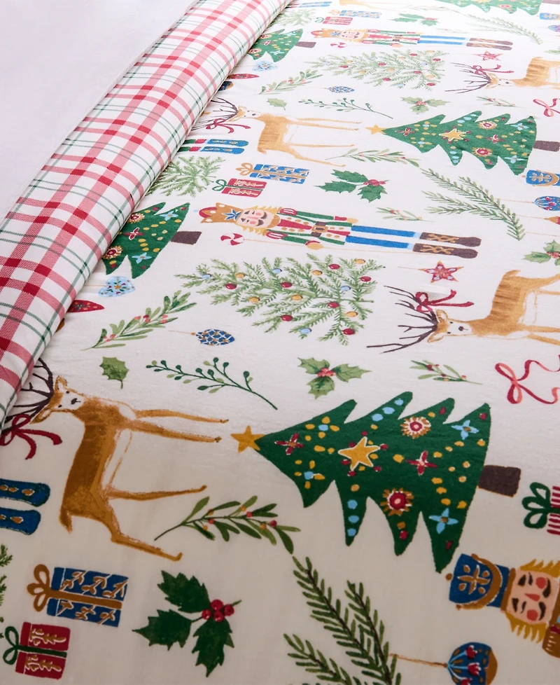 Levtex Home Nutcracker Reversible 3-Pc. Duvet Cover Set