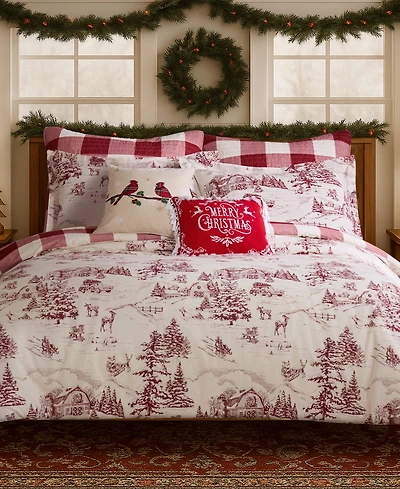 Levtex Home Winter Sleigh Ride Reversible 3-Pc. Duvet Cover Set, Queen