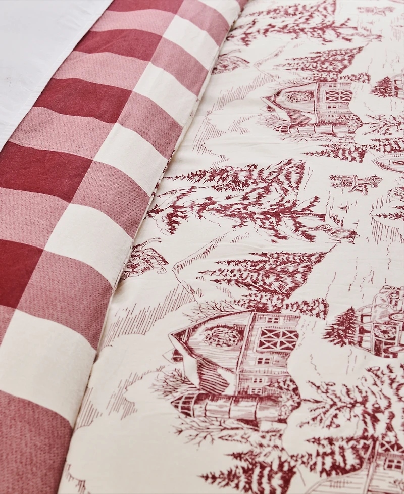 Levtex Home Winter Sleigh Ride Reversible -Pc. Duvet Cover Set