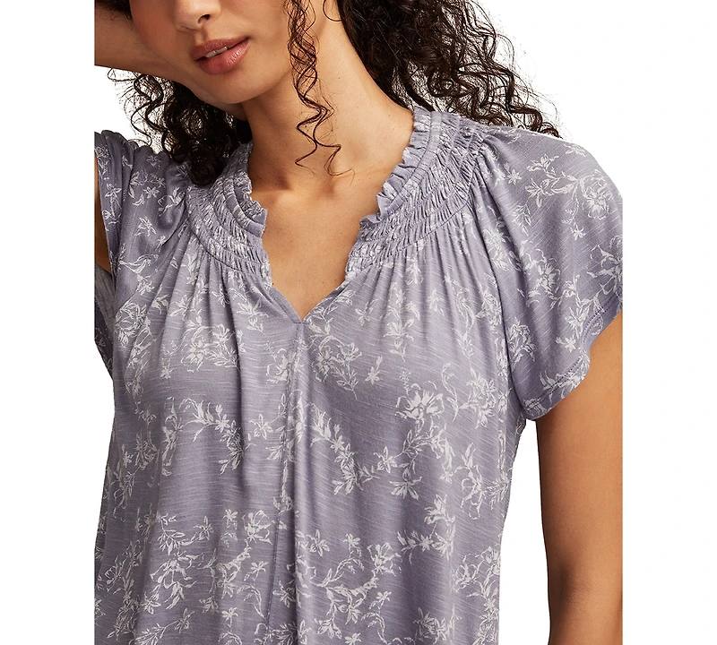 Lucky Brand Women's Sandwash Notch Top