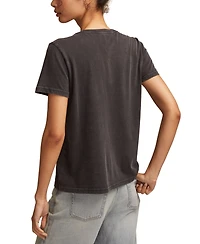 Lucky Brand Women's Guitar Skull Classic Crew Neck T-shirt