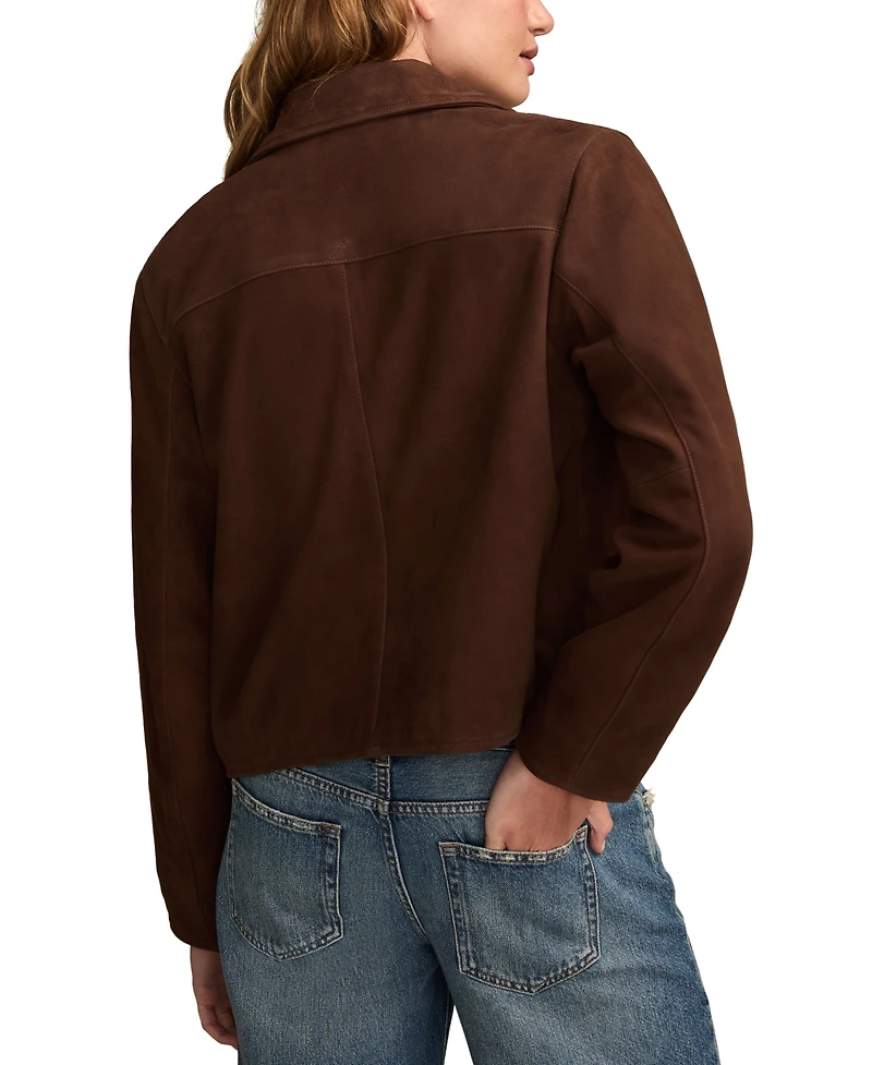 Lucky Brand Women's Suede Leather Jacket