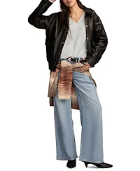 Lucky Brand Women's Waffle V-Neck Sweater