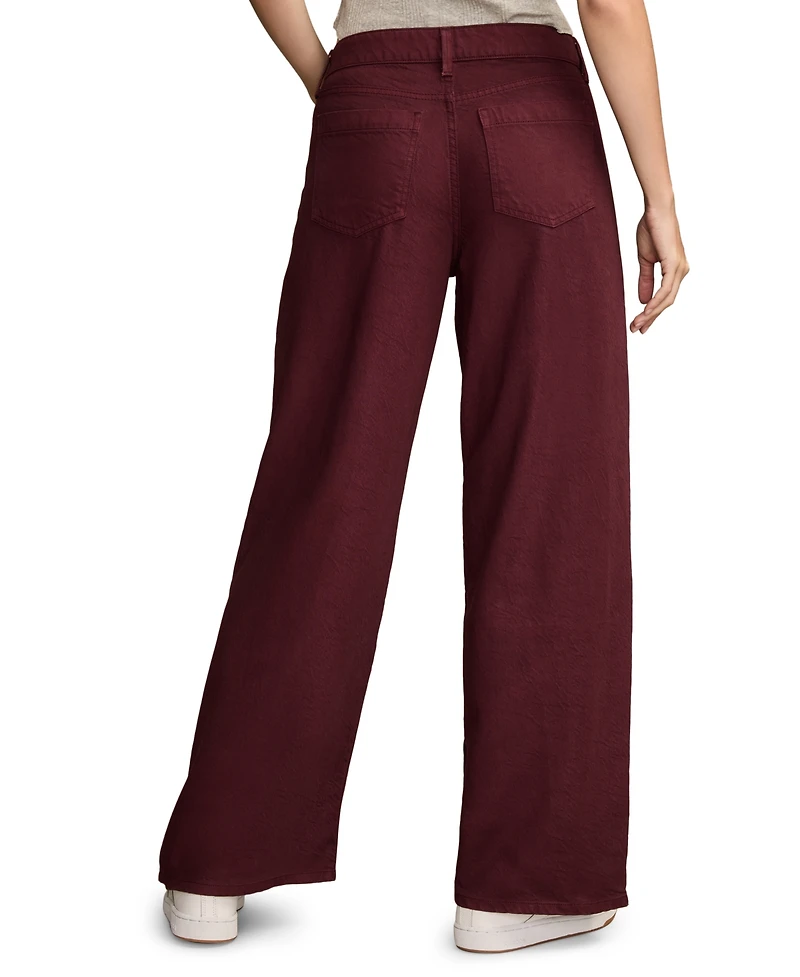 Lucky Brand Women's High-Rise Palazzo Pants