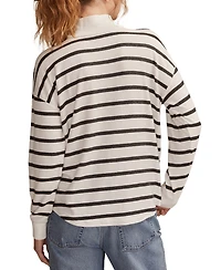 Lucky Brand Women's Cloud Mock Neck Top