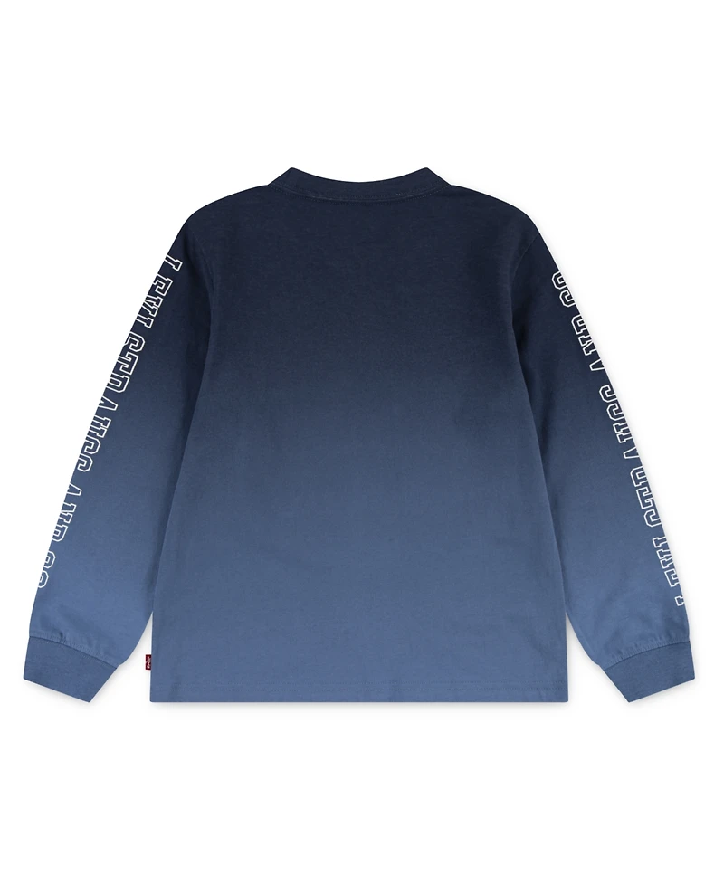 Levi's Little Boys Ombre Print Long Sleeve T-Shirt