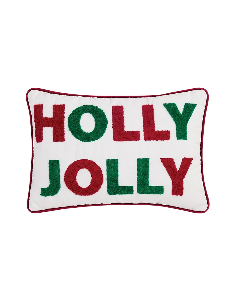Truly Soft Holly Jolly Decorative Pillow, 12" x 20"