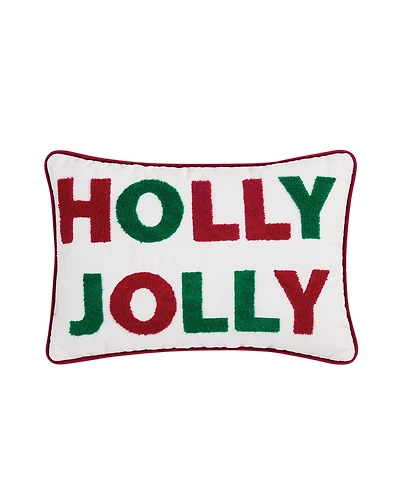 Truly Soft Holly Jolly Decorative Pillow, 12" x 20"