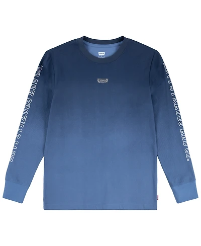 Levi's Big Boys Ombre Print Long Sleeve T-Shirt