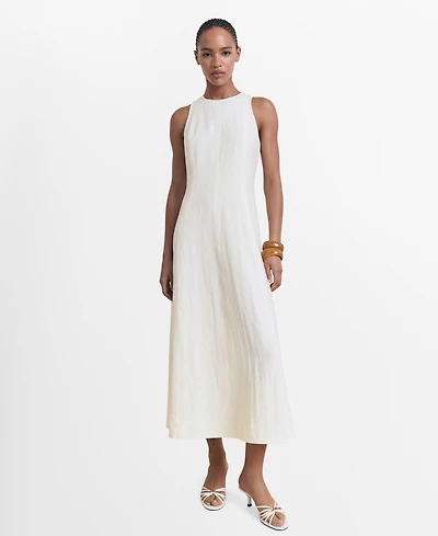 Mango Women's Flared Midi-Dress