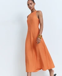 Mango Women's Flared Midi-Dress