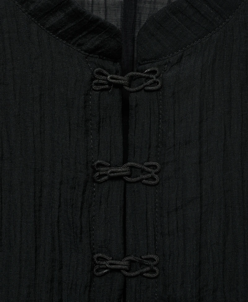 Mango Women's Toggle Closures Lyocell Blouse