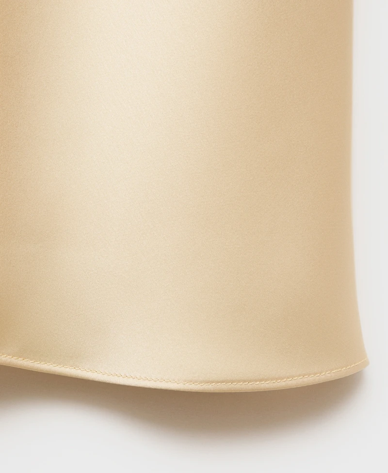 Mango Women's Midi Satin Skirt