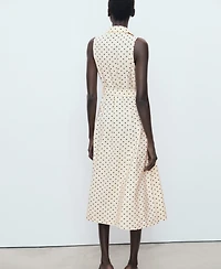 Mango Women's Polka Dot Shirt Dress