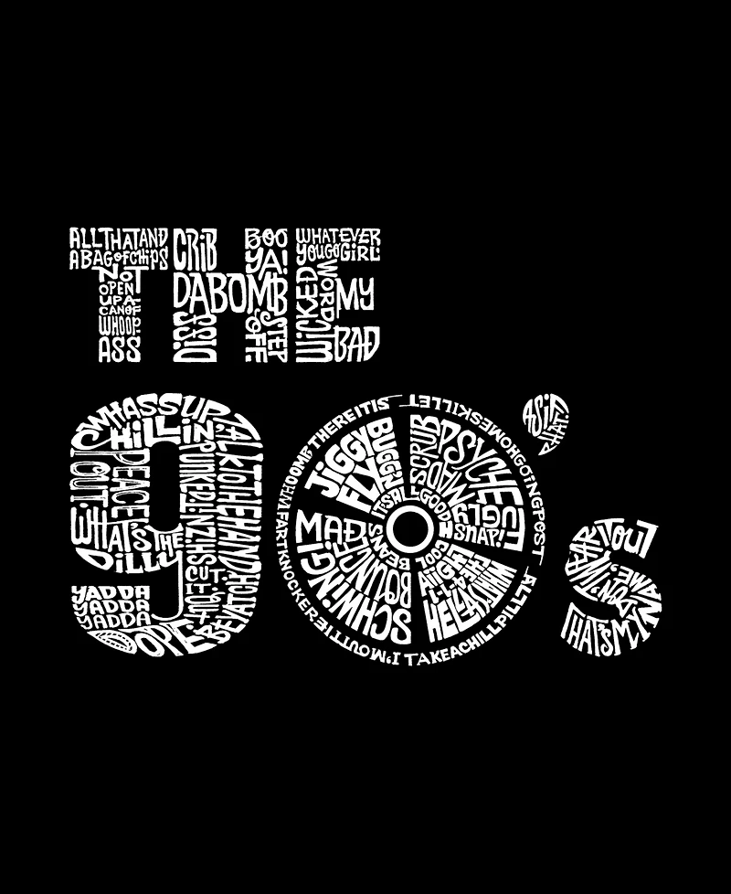 La Pop Art Plus The 90's Word T-Shirt