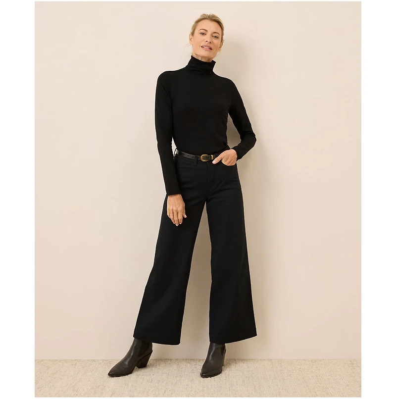 Pact Luxe Stretch Jersey Slim Turtleneck