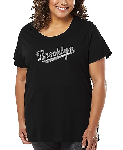 La Pop Art Plus Brooklyn Neighborhoods Word T-Shirt