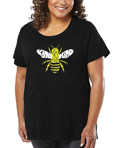 La Pop Art Plus Bee Kind Word T-Shirt