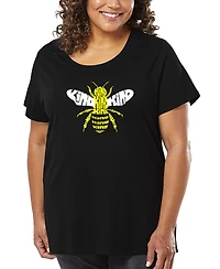 La Pop Art Plus Bee Kind Word T-Shirt