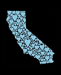 La Pop Art Plus California Hearts T-Shirt