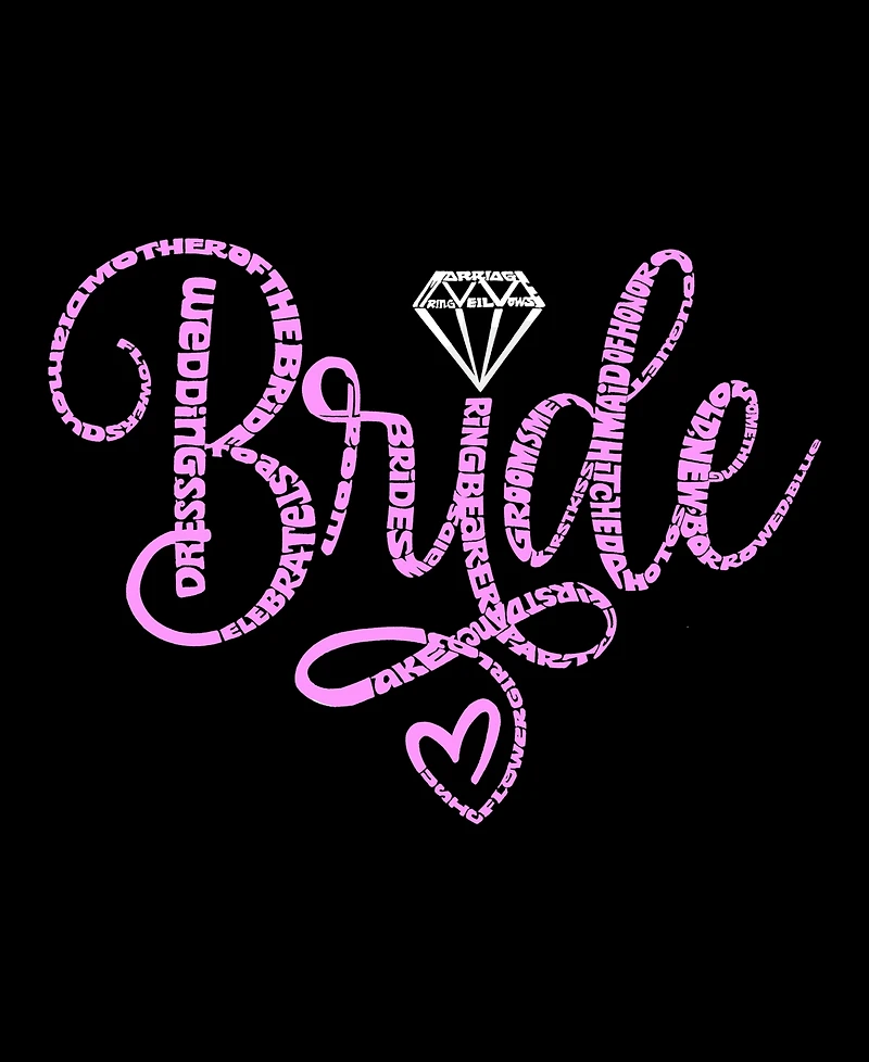 La Pop Art Plus Bride Word T-Shirt