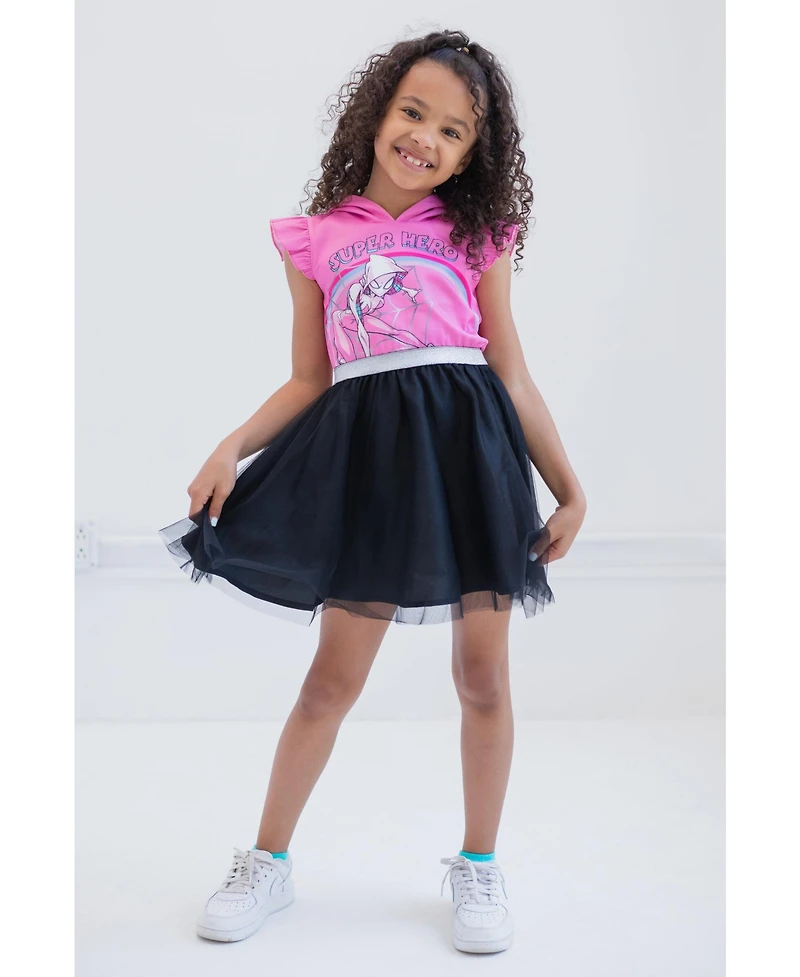 Marvel Spider-Man Spider-Gwen Mesh Cosplay Tulle Dress