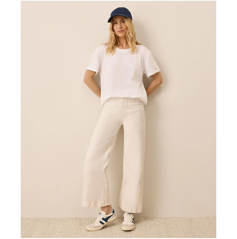 Pact Women's Organic Cotton Featherweight Slub Relaxed Tee